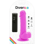 DIVERSIA - DILDO VIBRANTE FLESSIBILE 20,5 CM - VIOLA